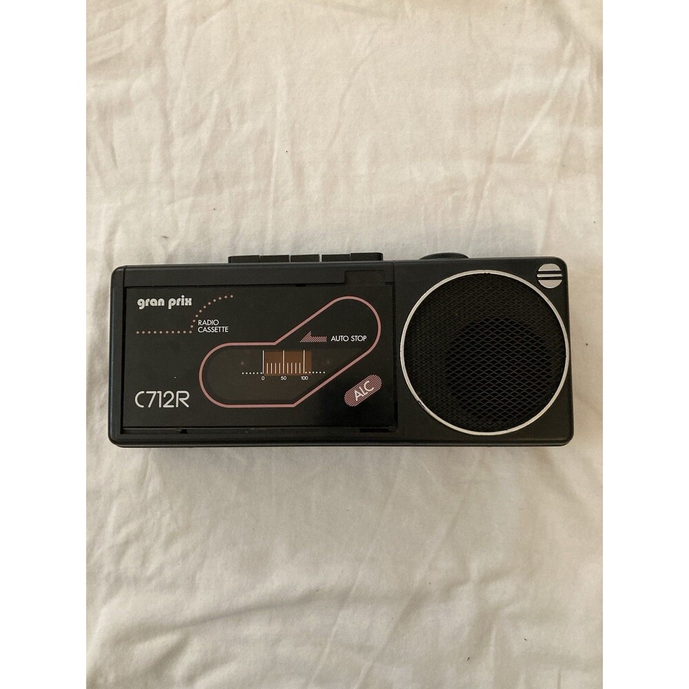 Gran Prix Mini Radio Cassette Model No. C712R AM FM DC 6V Batteries Not Included